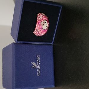 Sanrio Swarovski crystal hello kitty ring